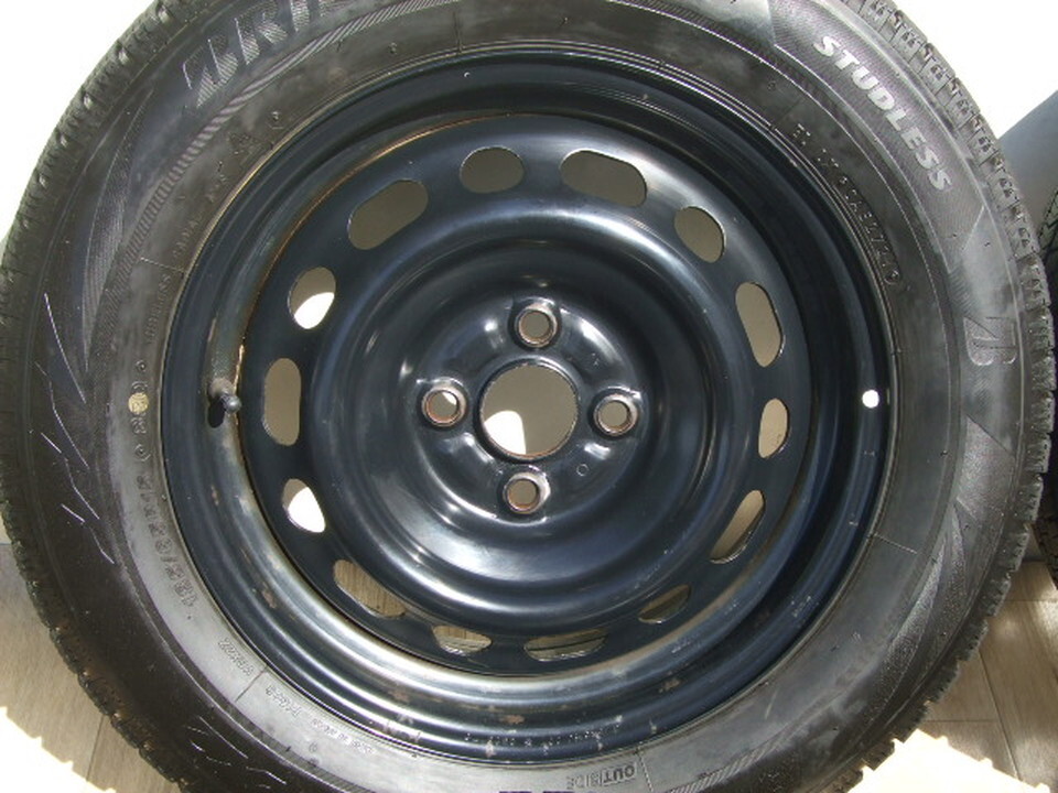 マツダ純正スチールホイール DJ系 デミオ MAZDA2 5.5J 100 +40 2019年製 VRX2 185/65R15 4本 B06_画像2