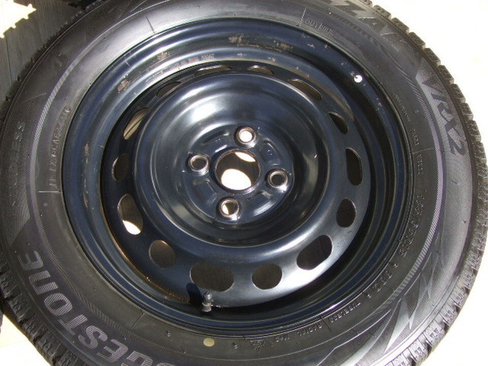 マツダ純正スチールホイール DJ系 デミオ MAZDA2 5.5J 100 +40 2019年製 VRX2 185/65R15 4本 B06_画像5