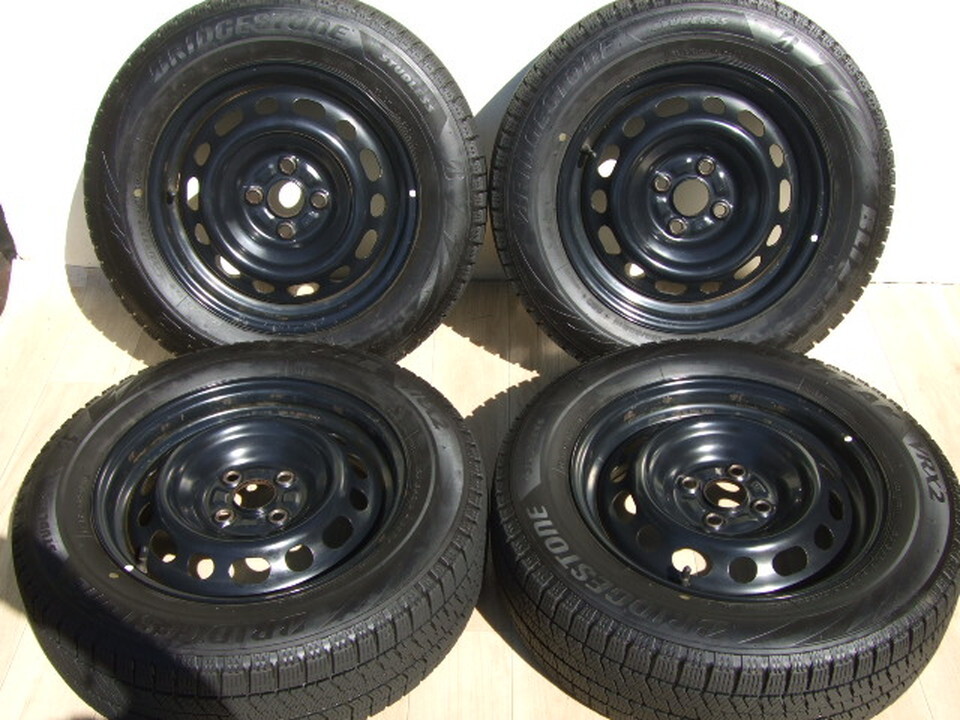 マツダ純正スチールホイール DJ系 デミオ MAZDA2 5.5J 100 +40 2019年製 VRX2 185/65R15 4本 B06_画像1