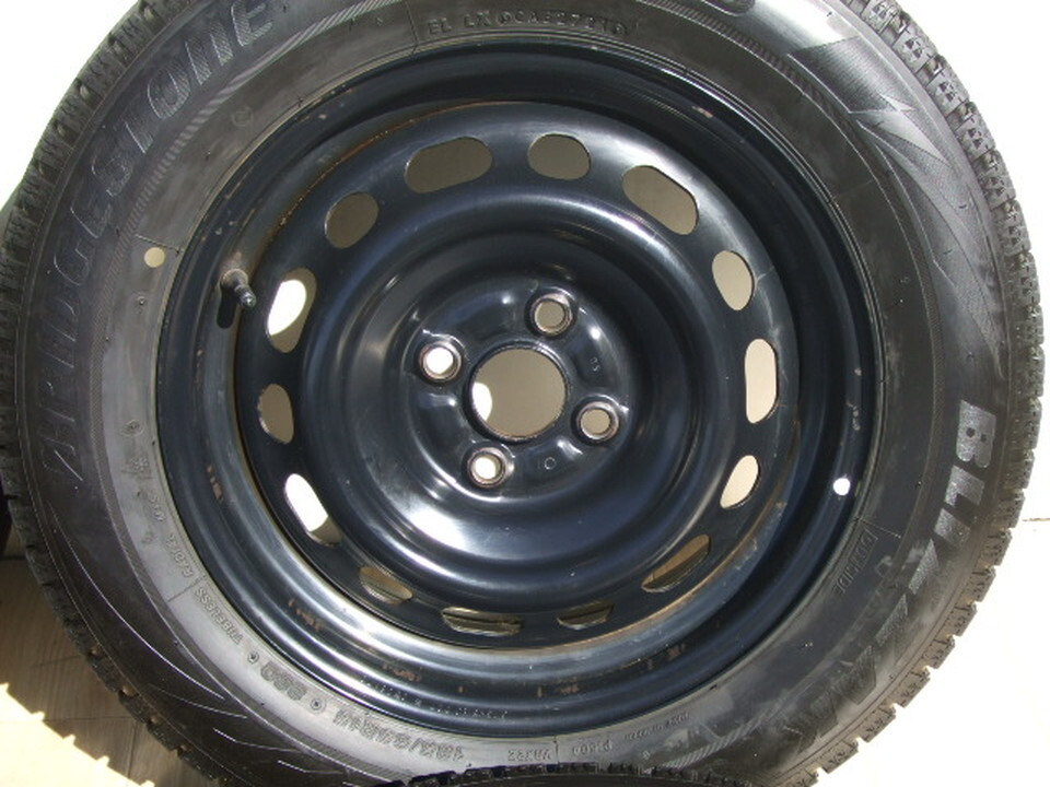 マツダ純正スチールホイール DJ系 デミオ MAZDA2 5.5J 100 +40 2019年製 VRX2 185/65R15 4本 B06_画像3