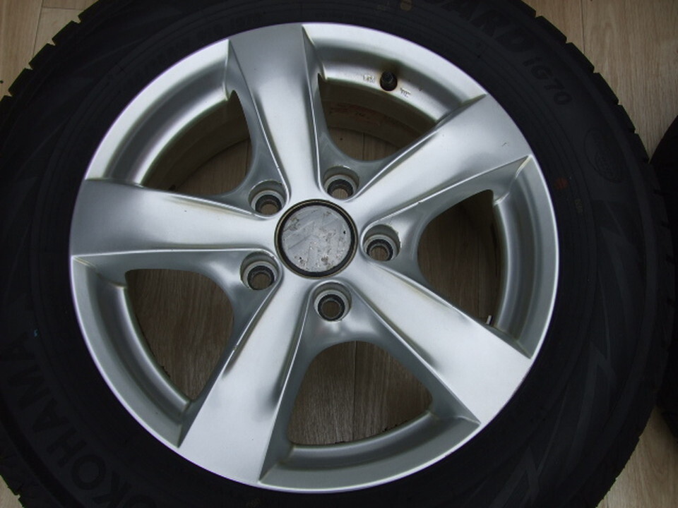 AGA VW フォルクスワーゲン純正仕様 ゴルフ6/7 6J 112 +47 2024年製 バリ溝 iG70 195/65R15 4本 B04_画像4