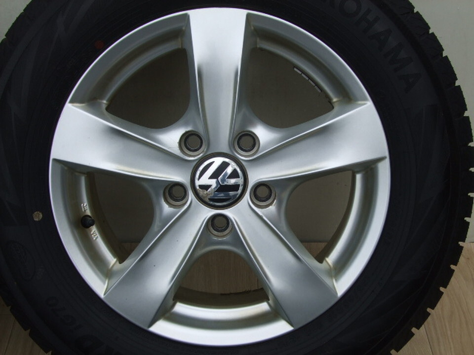 AGA VW フォルクスワーゲン純正仕様 ゴルフ6/7 6J 112 +47 2024年製 バリ溝 iG70 195/65R15 4本 B04_画像3