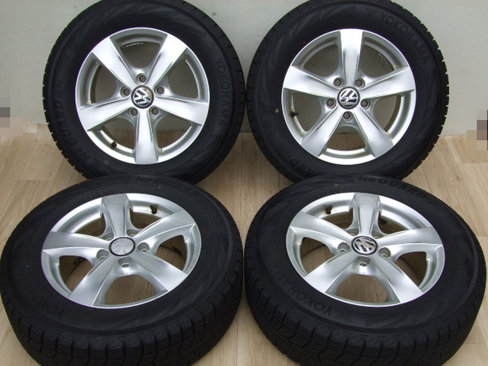 AGA VW フォルクスワーゲン純正仕様 ゴルフ6/7 6J 112 +47 2024年製 バリ溝 iG70 195/65R15 4本 B04_画像1