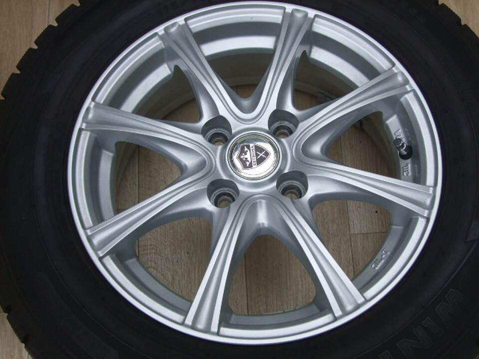 ESTROSA アクア ヤリス ヴィッツ キューブ ラティオ GK3フィット 5.5J 100 +38 2022年製 バリ溝 WM02 175/70R14 4本 F12_画像5