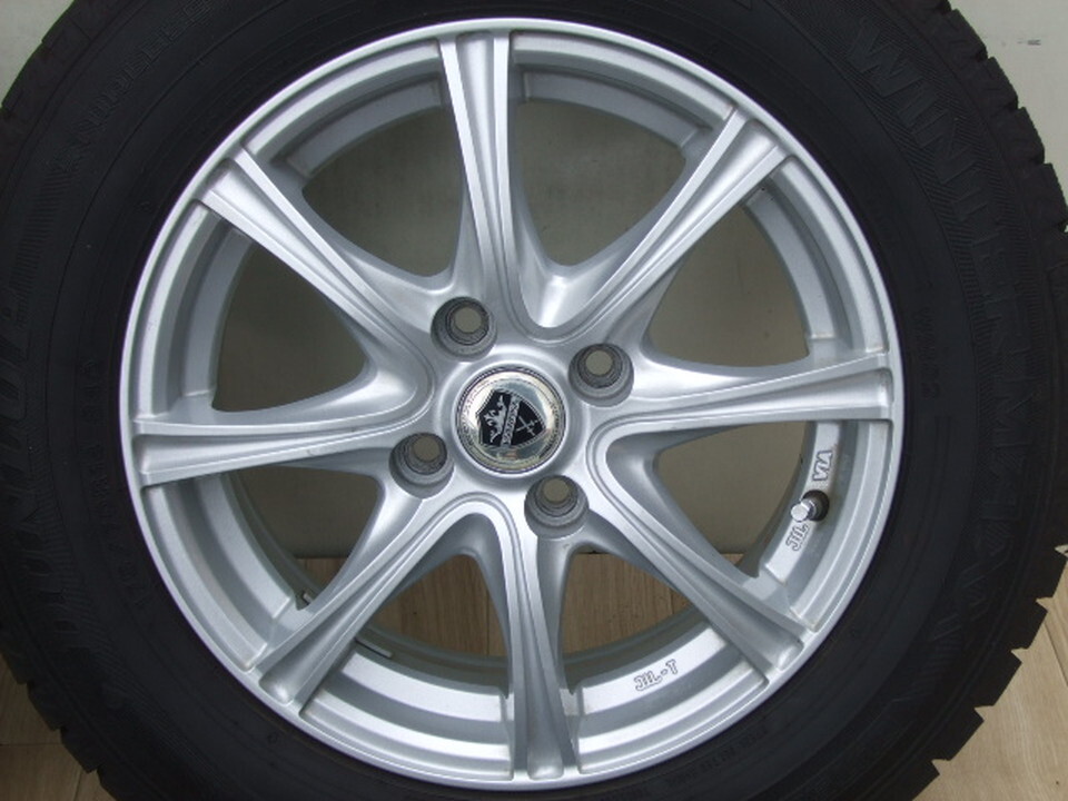 ESTROSA アクア ヤリス ヴィッツ キューブ ラティオ GK3フィット 5.5J 100 +38 2022年製 バリ溝 WM02 175/70R14 4本 F12_画像3