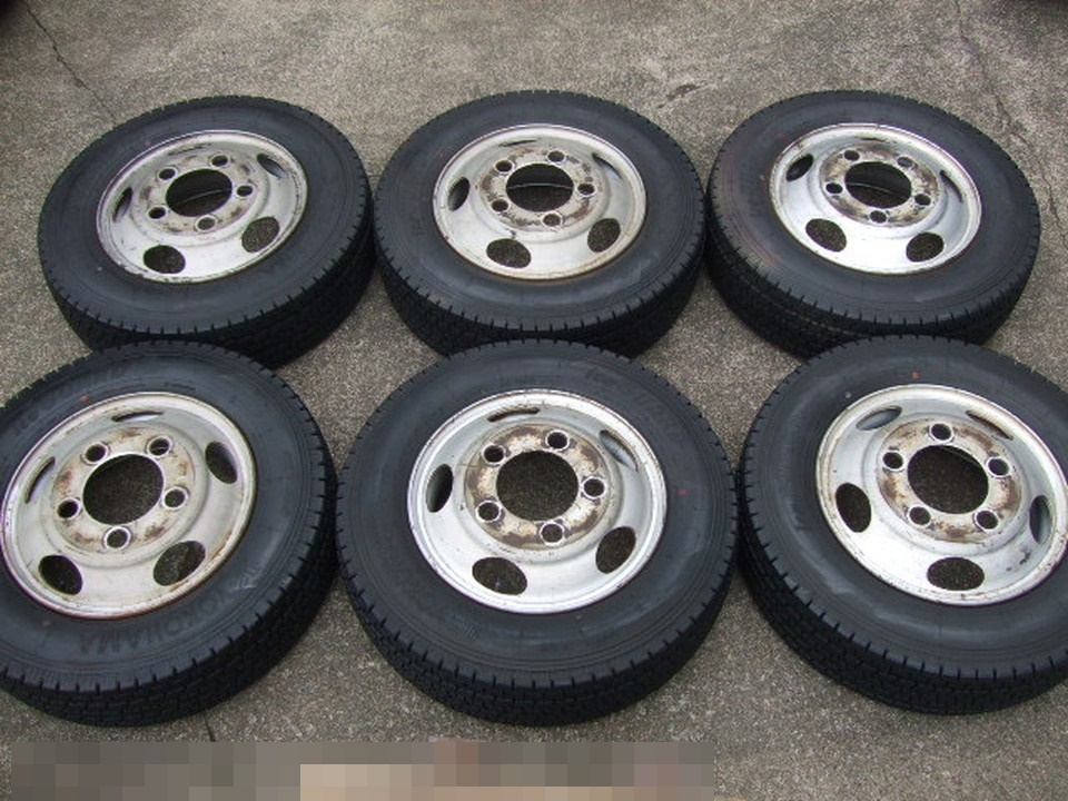 コースター リエッセⅡ TOPY DF2B 17.5X6.00 203.2 +120 2020/21年製 バリ溝 iG91 215/70R17.5 118/116L LT 12PR 6本 G03_画像1