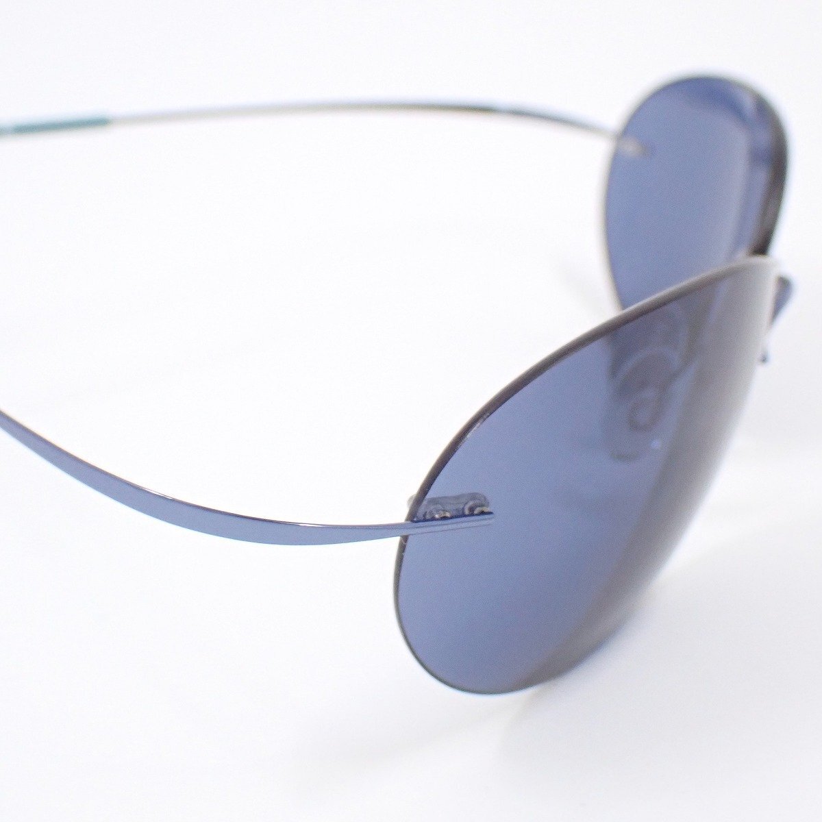 Silhouette シルエット サングラス M8561 6053 チタン ブルー系【いおき質店】_画像3