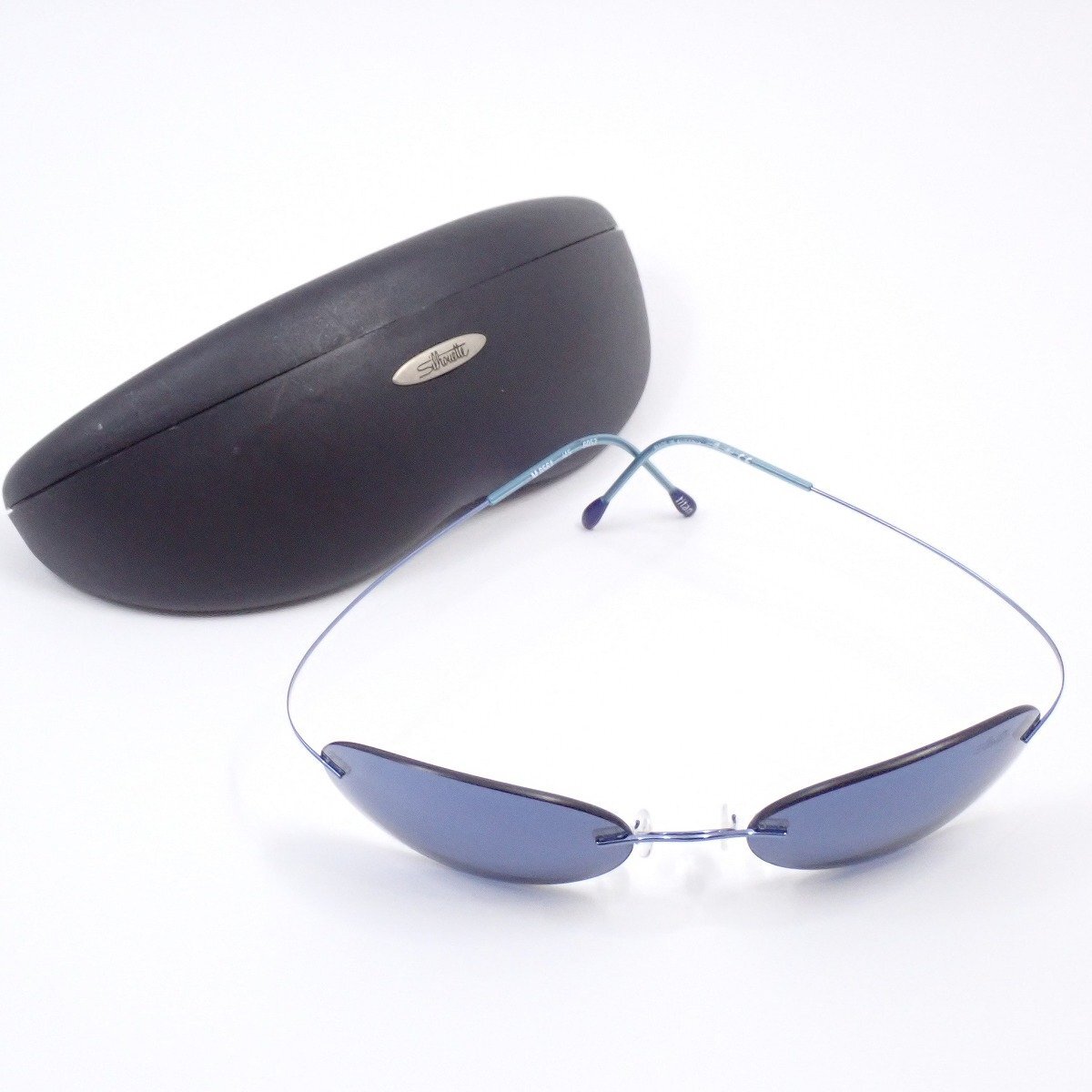Silhouette シルエット サングラス M8561 6053 チタン ブルー系【いおき質店】_画像9