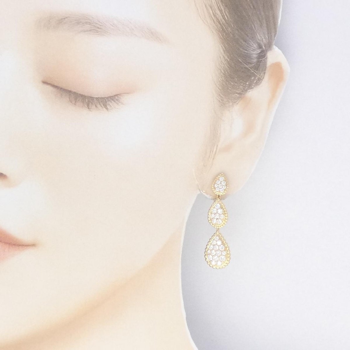 ブシュロン セルパンボエム 3モチーフ ピアス_画像4