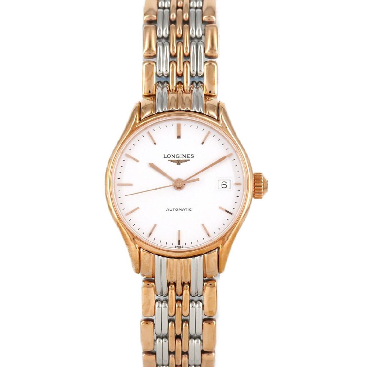 [ новый товар ] Longines катушка RG комбинированный L4.360.1.12.7 SSxGP самозаводящиеся часы 