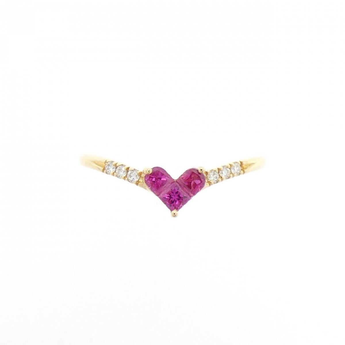 スタージュエリー ミステリアスハート ピンキーリング 0.15CT_画像2