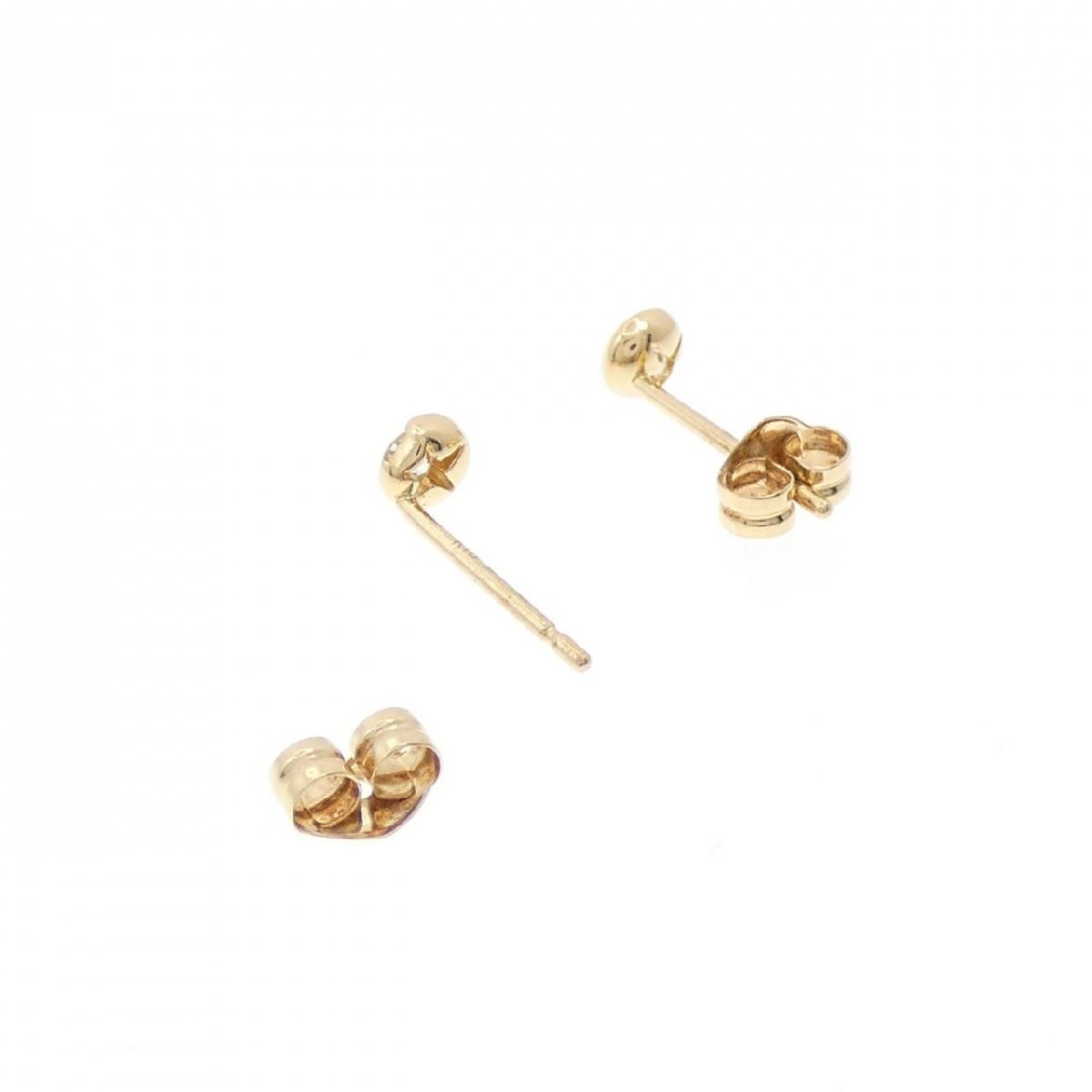 スタージュエリー ムーンセッティング ピアス 0.08CT_画像3