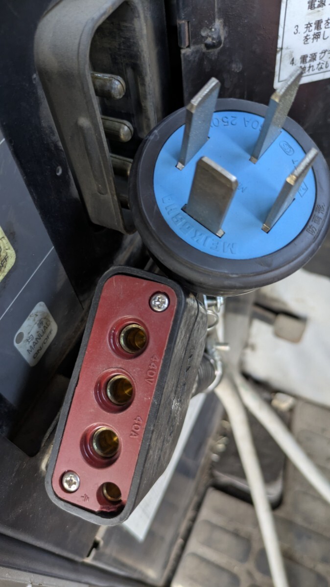日産バッテリーフォークリフト用充電コード30A5メートル200V動力用の画像3