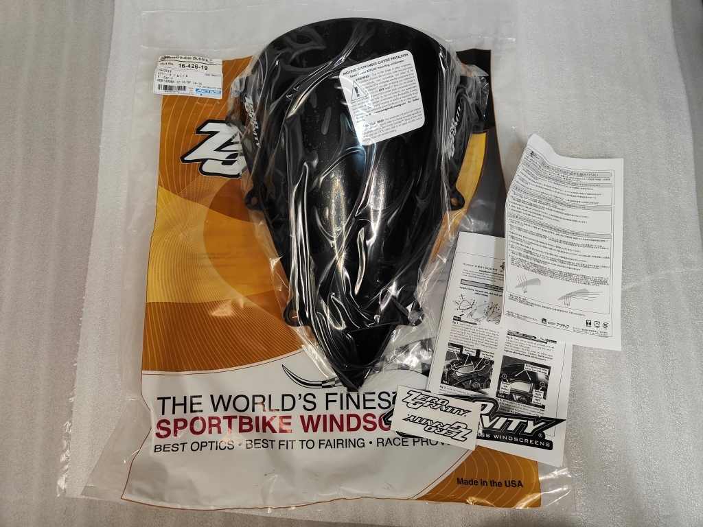 40%OFF★ZeroGravity スクリーン カウル スモーク CBR1000RR SP 2012 2014 2016 HONDA ホンダ 1642619 16-426-19