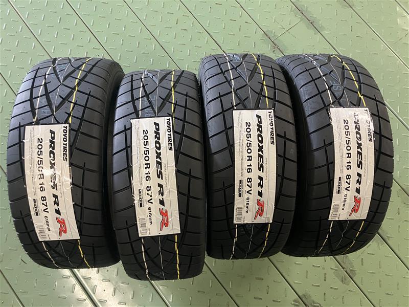 【205/50-16 87V】【2025年製】ＴＯＹＯトーヨー プロクセス Ｒ１Ｒ 205/50R16 PROXES 4本価格 4本送料込み￥58000～ 夏用_画像1