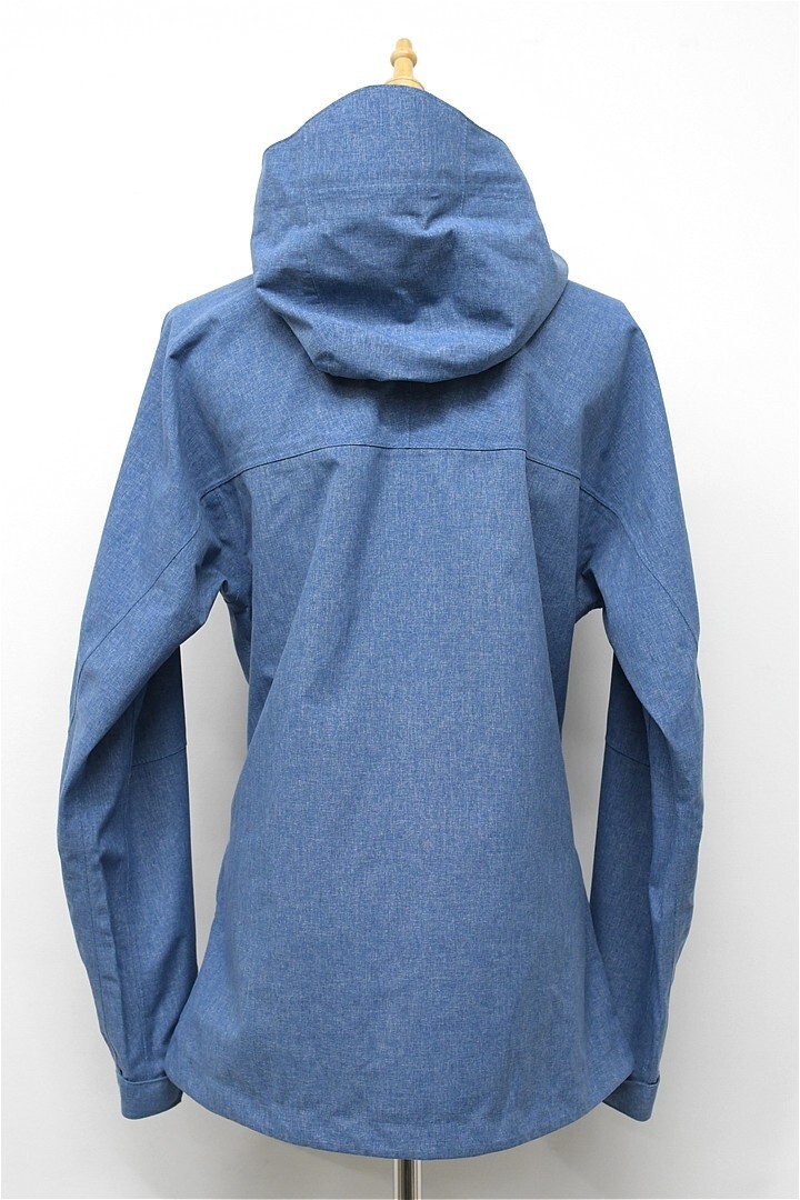 Q351/Columbia マウンテンパーカー ワバシュ OMNI-TECH ブルゾン ナイロンジャケット 防水 ダブルジップ M 青 アウトドア タウンユース_画像3