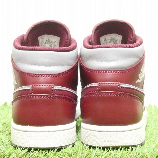 NIKE AIR JORDAN 1 MID TEAM RED ナイキ エアジョーダン 1 ミッド チームレッド/グレー/ホワイト DQ8426-615 26.5cm_画像7