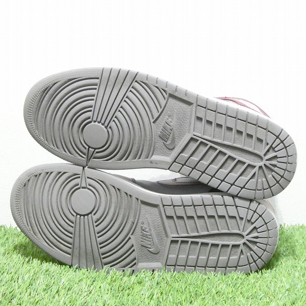 NIKE AIR JORDAN 1 MID TEAM RED ナイキ エアジョーダン 1 ミッド チームレッド/グレー/ホワイト DQ8426-615 26.5cm_画像8