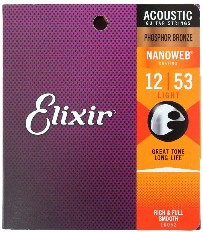 Elixir エリクサー アコギ弦 フォスファーブロンズ Light .012-.053 #16052　_画像1
