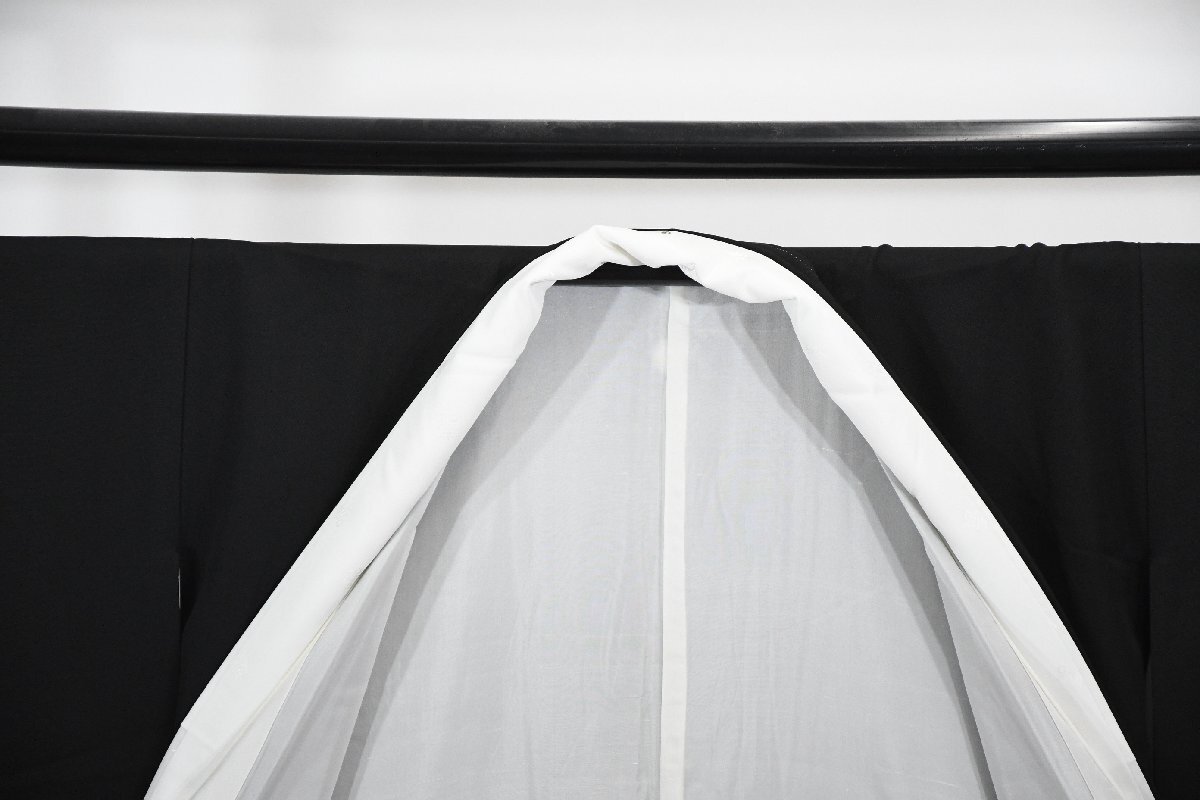 黒留袖 結婚式 児童 小僧 佳二郎 糸 身丈１４９cm 裄丈６４．５cm ★着物 e-１４７５ 桜庭呉服店_画像10