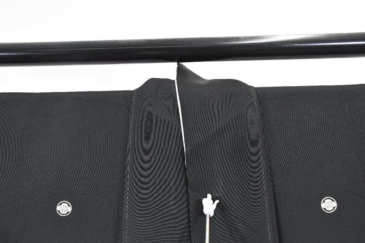 黒留袖 結婚式 児童 小僧 佳二郎 糸 身丈１４９cm 裄丈６４．５cm ★着物 e-１４７５ 桜庭呉服店_画像8