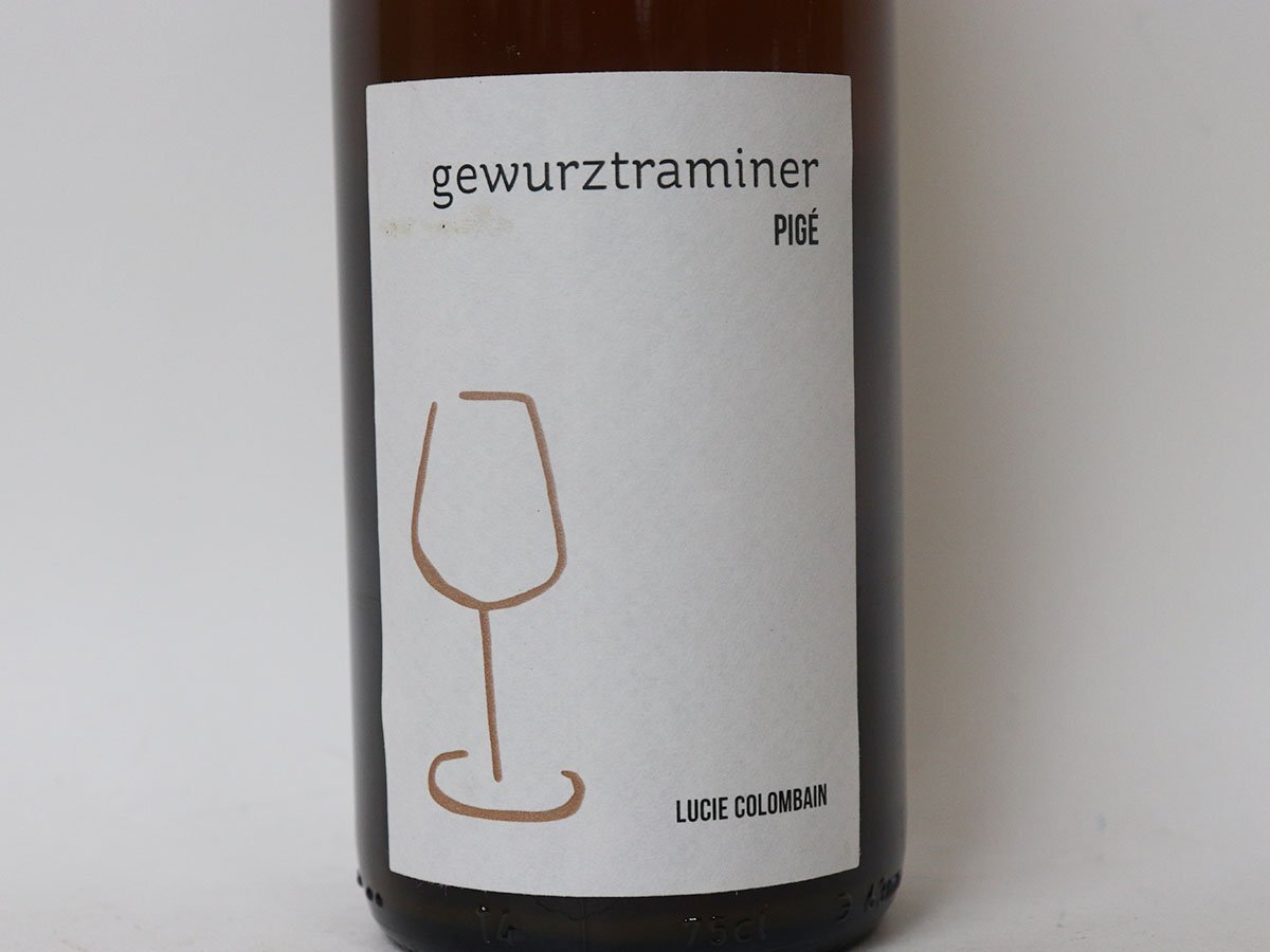 ◆ルーシー コロンバン - ゲヴュルツトラミネール ピジェ 2020年 Lucie Colombain［度数:13% 内容量:750ml］_画像2