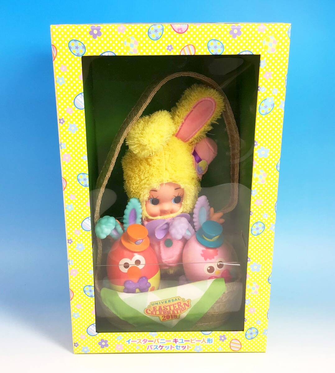 イースターバニーキューピー人形 バスケットセット イースターセレブレーション 2018 キューピー エルモ モッピー 人形 フィギュア USJ_画像1