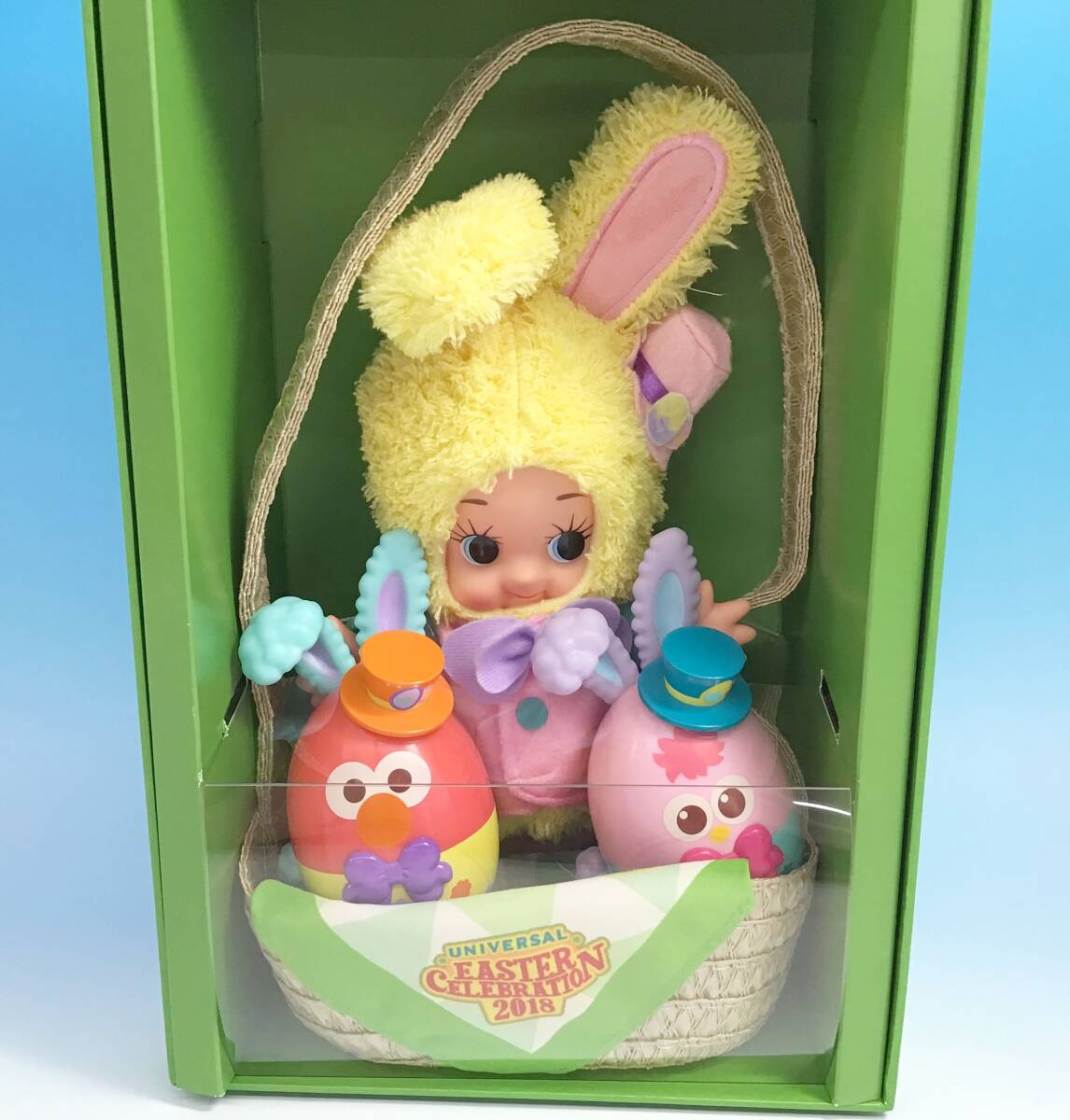 イースターバニーキューピー人形 バスケットセット イースターセレブレーション 2018 キューピー エルモ モッピー 人形 フィギュア USJ_画像2