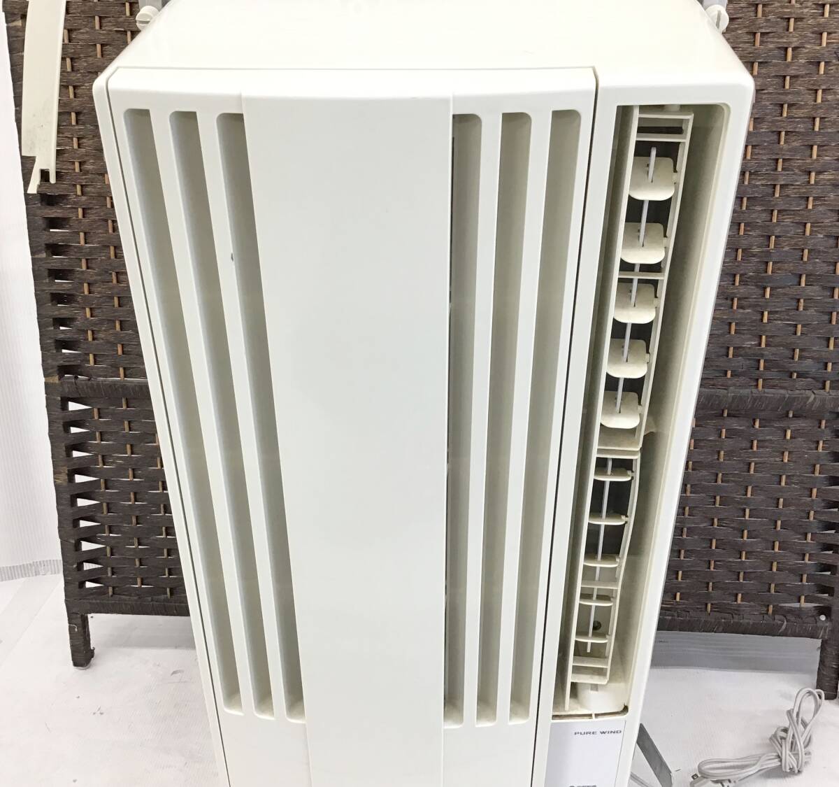 通電OK リモコン付き コロナ ルームエアコン ウィンド形 冷房専用 CW-1610 窓用 PURE WIND CORONA 2010年製 クーラー_画像5