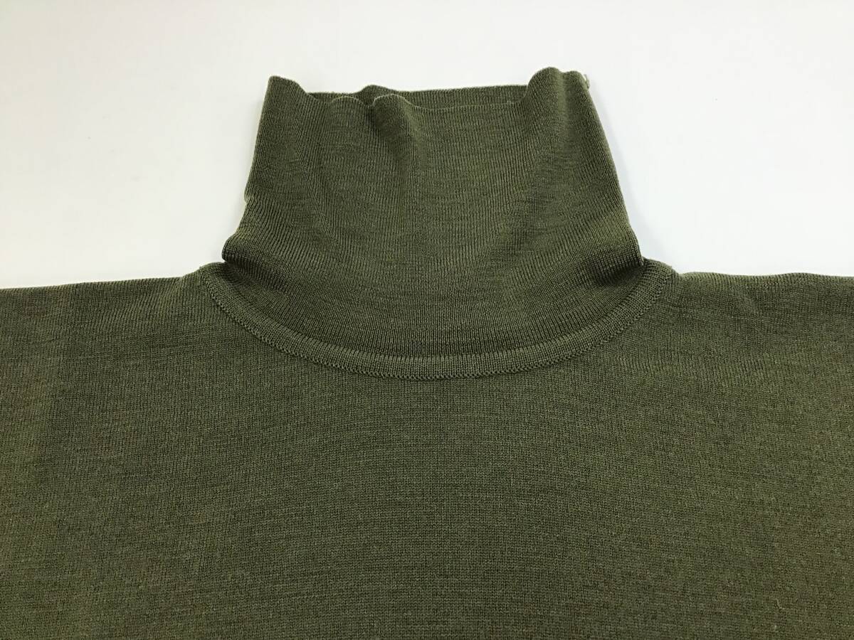 2枚セット ジョンスメドレー タートルネック グレー/カーキ メリノウール メンズ M 長袖 セーター ニット トップス JOHN SMEDLEY まとめて_画像6