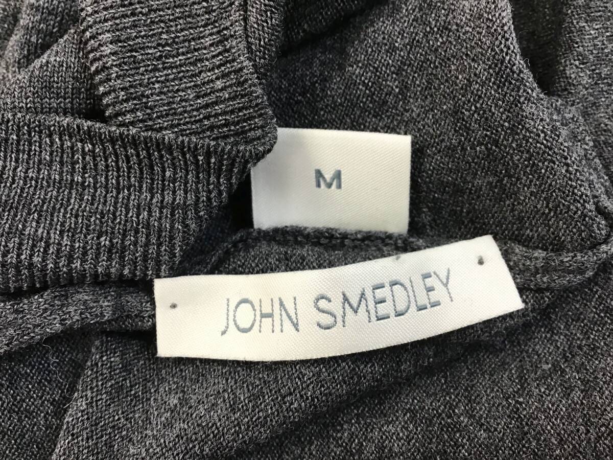 2枚セット ジョンスメドレー タートルネック グレー/カーキ メリノウール メンズ M 長袖 セーター ニット トップス JOHN SMEDLEY まとめて_画像4