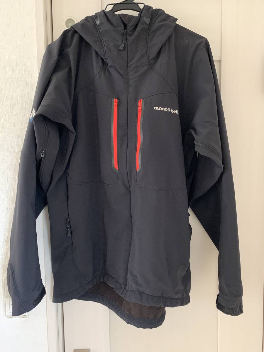 モンベル mont-bell パウダーシェッドパーカー　ブラック　メンズ_画像1