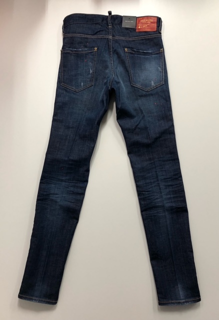 DSQUARED2　COOL GUY JEAN　S74LB0290　44　MADE IN ITALY　PATCH INDIGO STRETCH DENIM JEANS　未使用　ワッペン ストレッチ ペイント加工_画像4