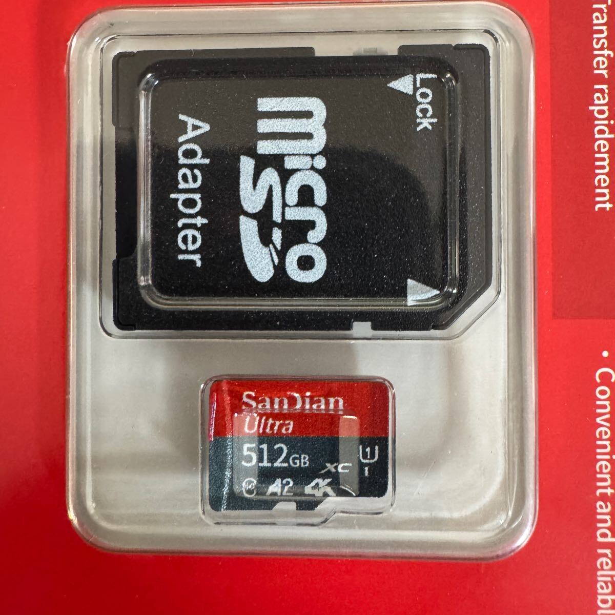 大人気 512GB マイクロSDカード 4k A2 アダプタ メモリーカード_画像2