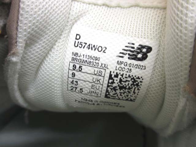 【Y】NEW BALANCE ニューバランス U574WO2 スニーカー 27.5cm_画像10