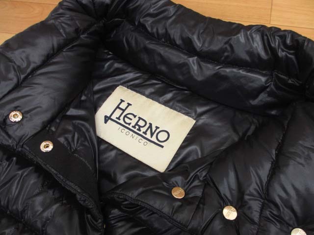 【Y】Herno ヘルノ PI0046DIC ICONICO イコニコ スタンドカラー ダウンジャケット 40 _画像3