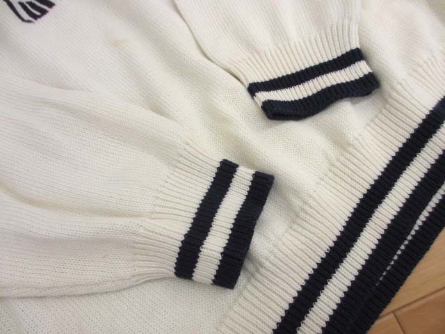 【Y】sina cova シナコバ LUPODIMARE 航海旗 長袖コットン ニット セーター L_画像6