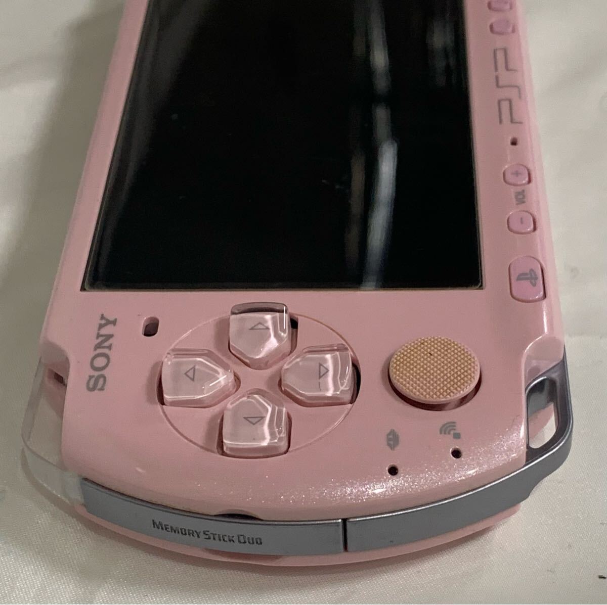 大39 SONY PSP-3000 PSP ピンク ソニー プレイステーションポータブル 現状品 1円〜_画像6