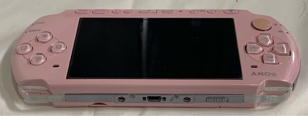 大39 SONY PSP-3000 PSP ピンク ソニー プレイステーションポータブル 現状品 1円〜_画像5