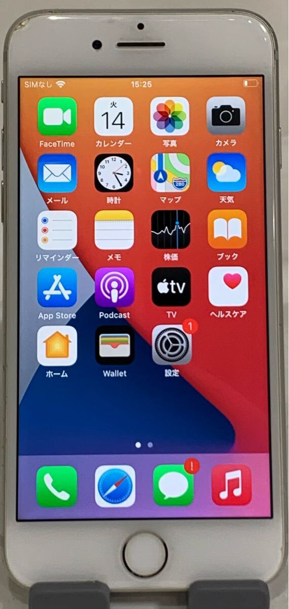 66【稼動品】 iPhone7 MNCL2J/A Apple SIMロックあり 128GB 初期化済み 1円〜_画像1