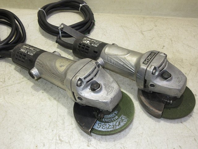 ▲▽0615 日立工機(HiKOKI) 100mm 電気ディスクグラインダ G10SH3 / G10SH4 2点△▼_画像3