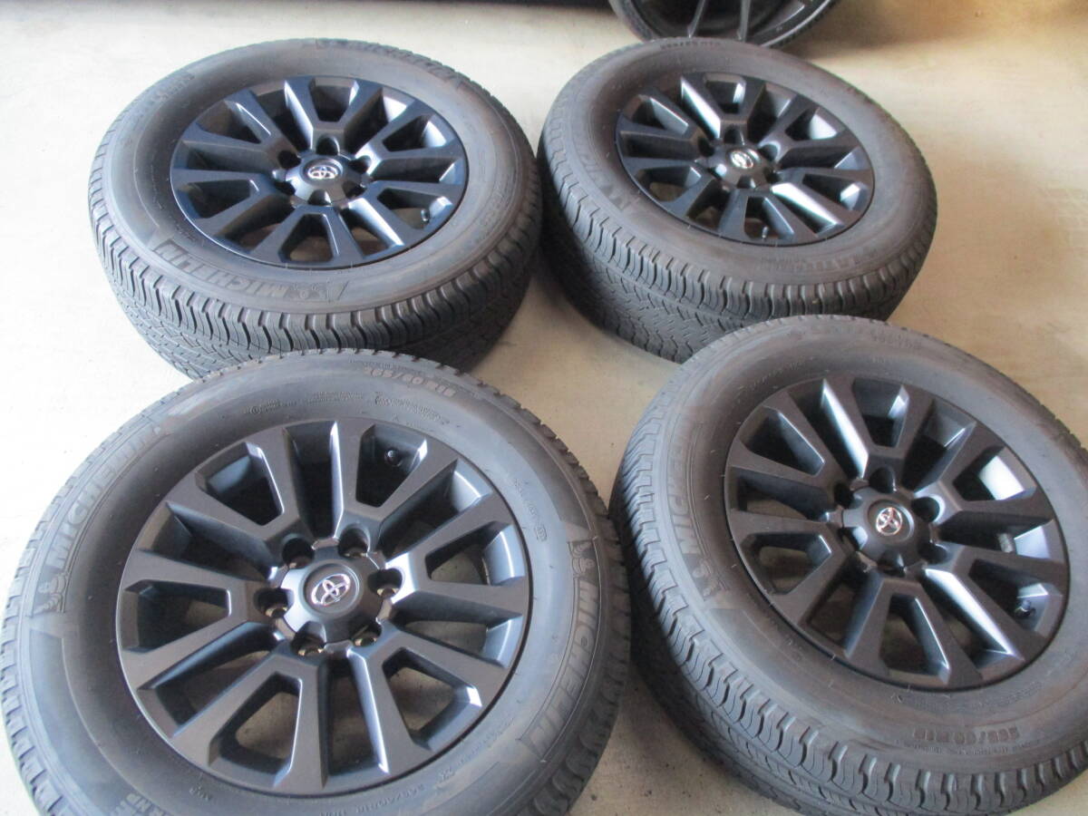 ★ランクル 150 プラド マットブラックエディション 特別仕様 18×7.5J+25 139.7-6H 265/60 ミシュラン 2023年製 溝あり_画像1