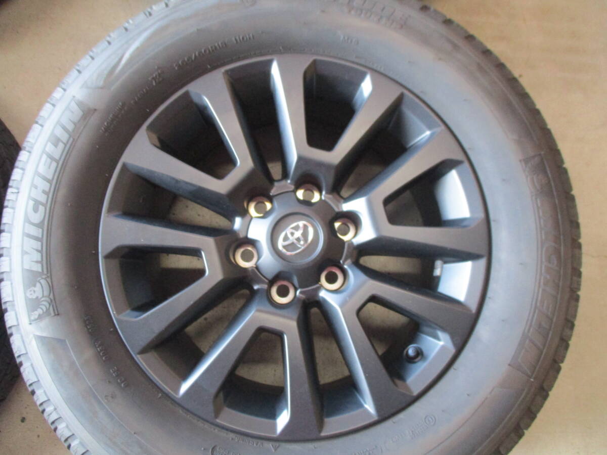 ★ランクル 150 プラド マットブラックエディション 特別仕様 18×7.5J+25 139.7-6H 265/60 ミシュラン 2023年製 溝あり_画像3