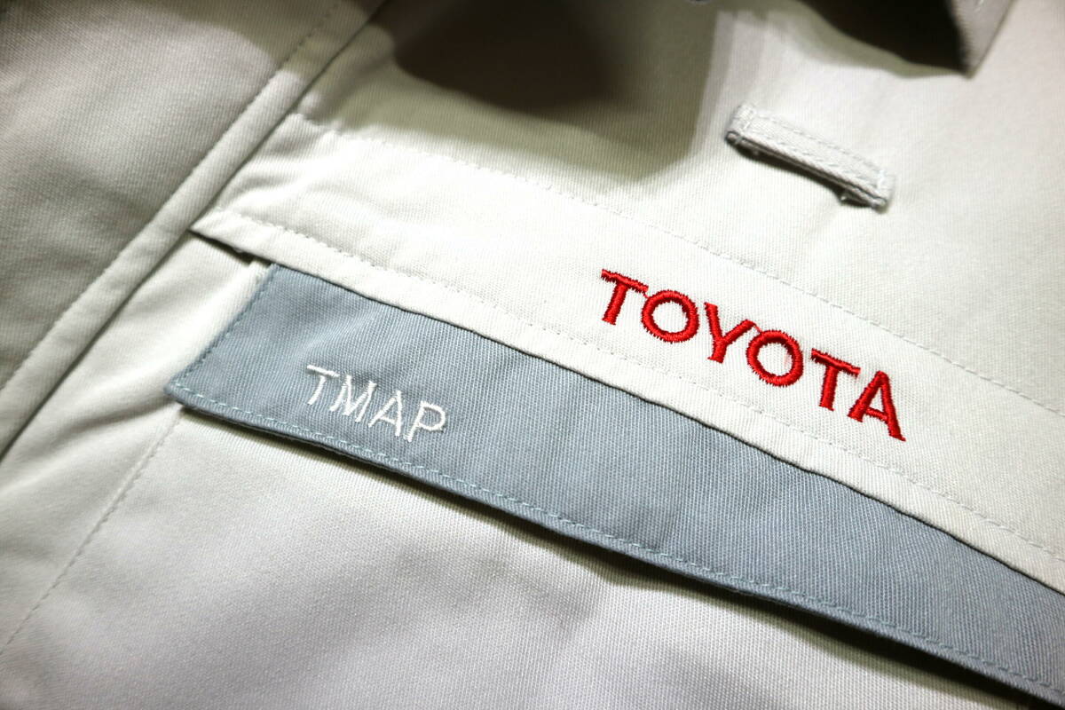 程度良好！◆TOYOTA トヨタ自動車 TMAP ポリ綿地 作業服/ワークジャケット◆Mサイズ（身長166-169センチ位）_画像7