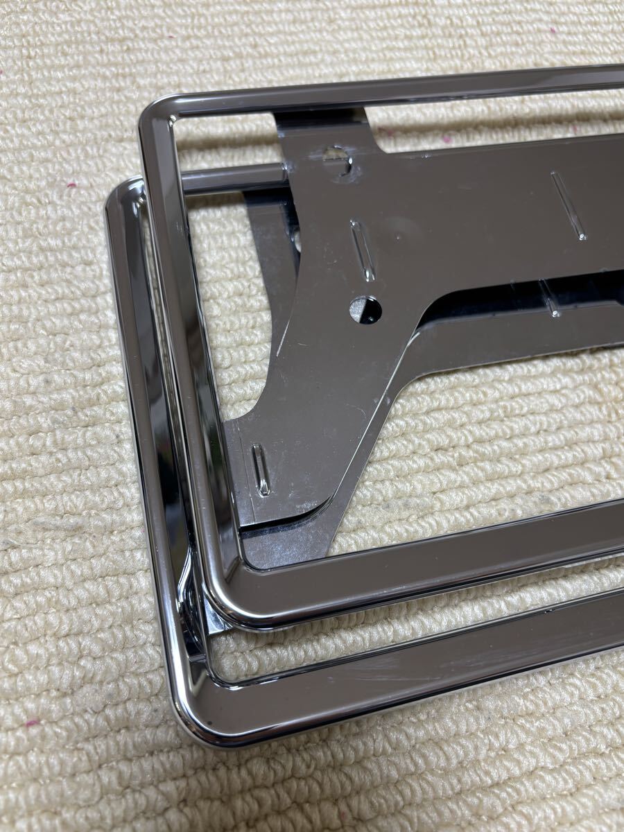 【スズキ】純正ナンバーフレーム・メッキプレート枠_画像4