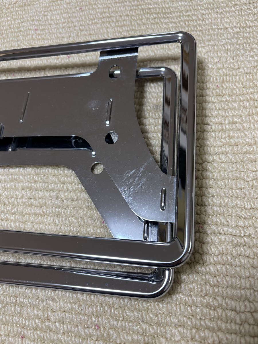 【スズキ】純正ナンバーフレーム・メッキプレート枠_画像5
