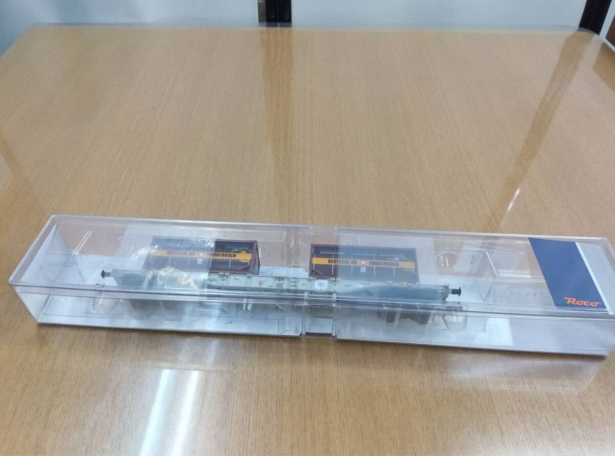 【売り切り】K303 Roco 鉄道模型 77346 HOゲージ Sgnss貨車モデル_画像1