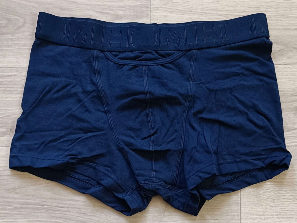 HOM オム ボクサー ブリーフ パンツ 2枚組 S(日本サイズM) ネイビー HO1 JONAS メンズ _画像4