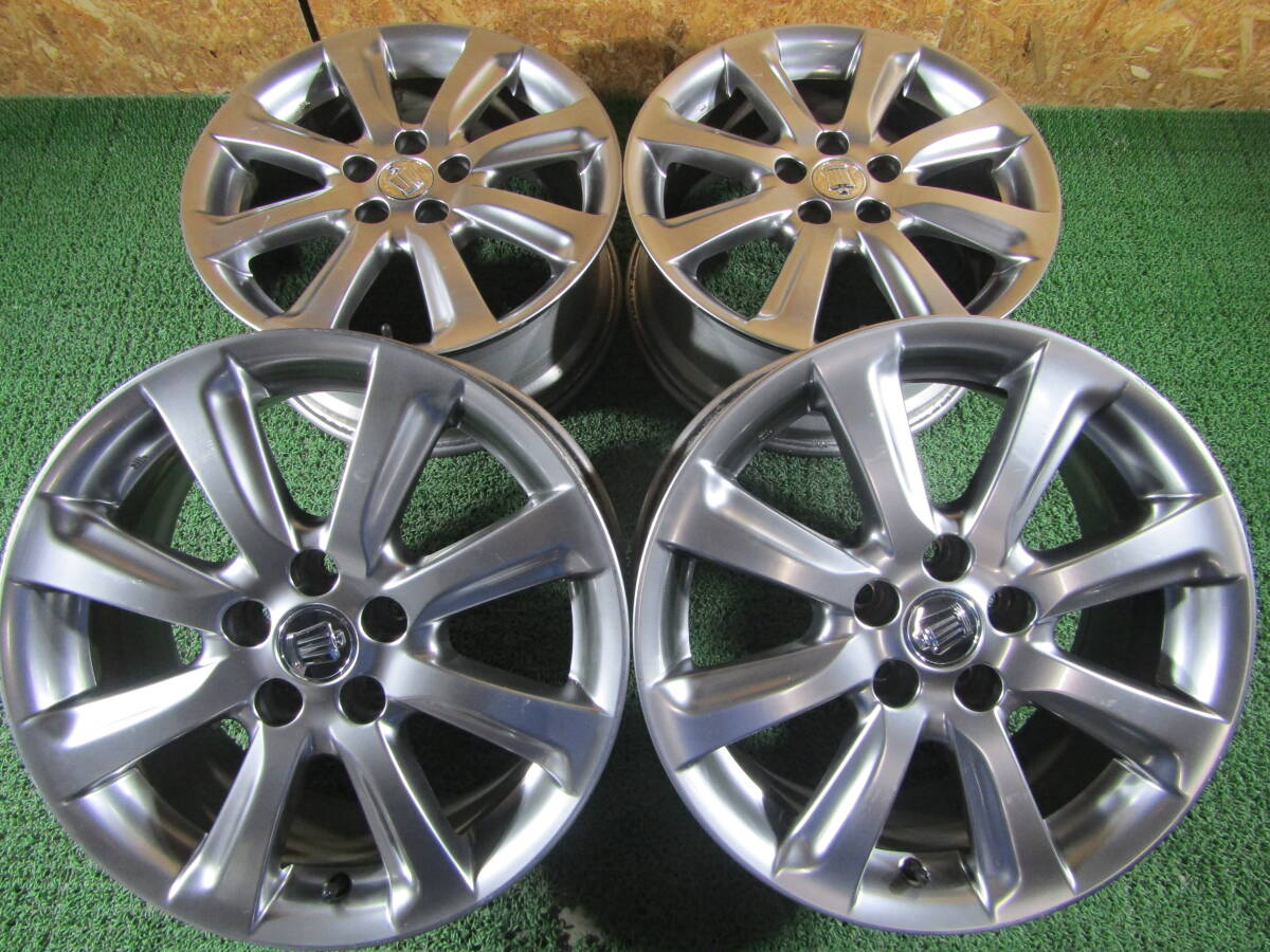 三菱 プラウディア 純正 18インチ 18x8J PCD114.3 +43 5H 245/50R18 4本　※ 個人宅配送不可　　2024.8.28.O.4-J1-1　24080525