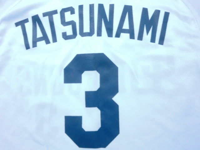 中日 ドラゴンズ 立浪和義 ゲームシャツ ユニフォーム SIZE:フリー_画像2